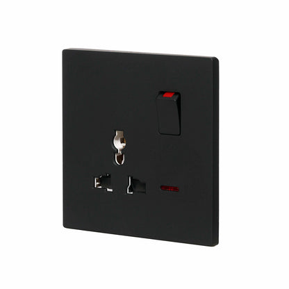 Single MF Socket 13A – Ultra Thin Plastic