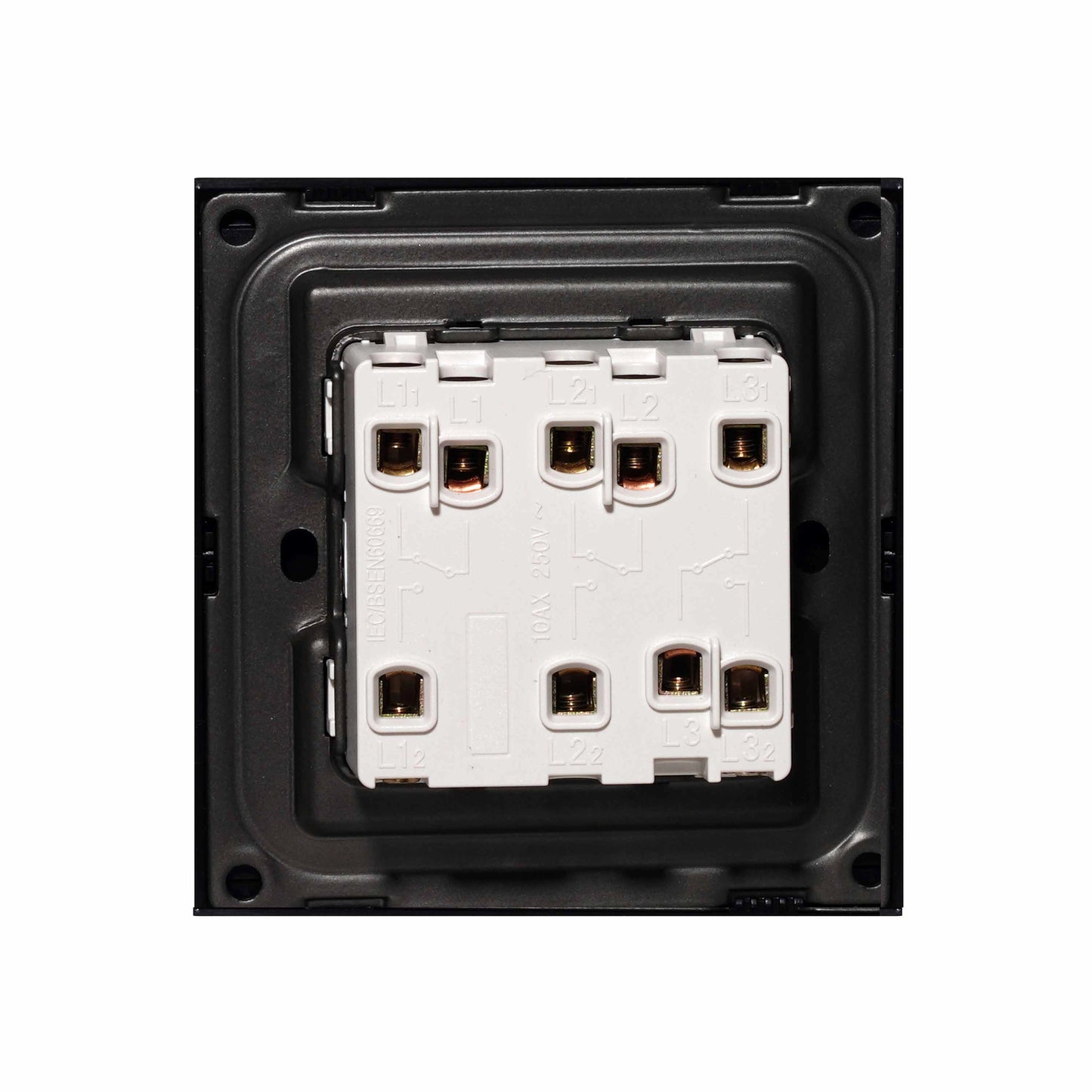 3 Gang 2 Way Switch – Ultra Thin Plastic