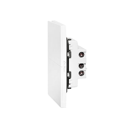 2 Gang 1 Way Switch – Ultra Thin Plastic