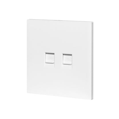 Computer + Tel Socket – (RJ45/CAT6) / RJ11 – Ultra Thin Plastic