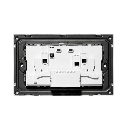 Double MF Socket 13A – USB + Type-C (5V 2.1A) – Ultra Thin Plastic