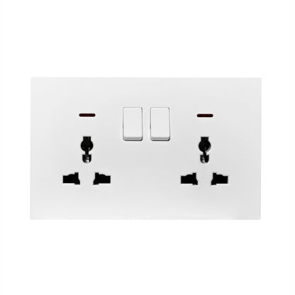 Double MF Socket 13A – Ultra Thin Plastic
