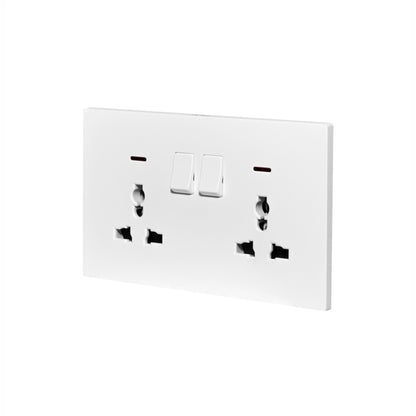 Double MF Socket 13A – Ultra Thin Plastic