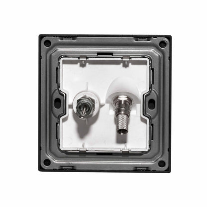 Satellite + TV Socket – Ultra Thin Plastic