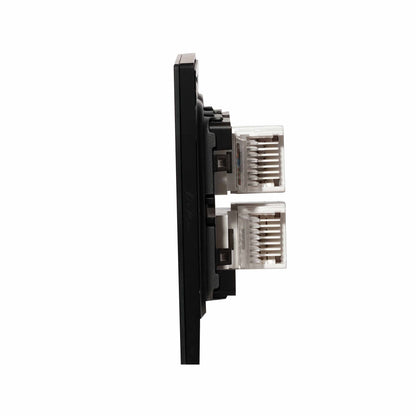Computer + Tel Socket (RJ45/CAT6) / RJ11 – Ultra Thin Acrylic Glass