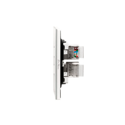 Computer + Tel Socket (RJ45/CAT6) / RJ11 – Ultra Thin Acrylic Glass