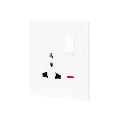 Single MF Socket 13A – Ultra Thin Acrylic Glass