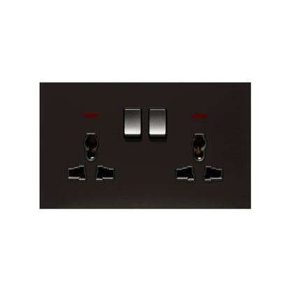Double MF Socket 13A – Ultra Thin Acrylic Glass