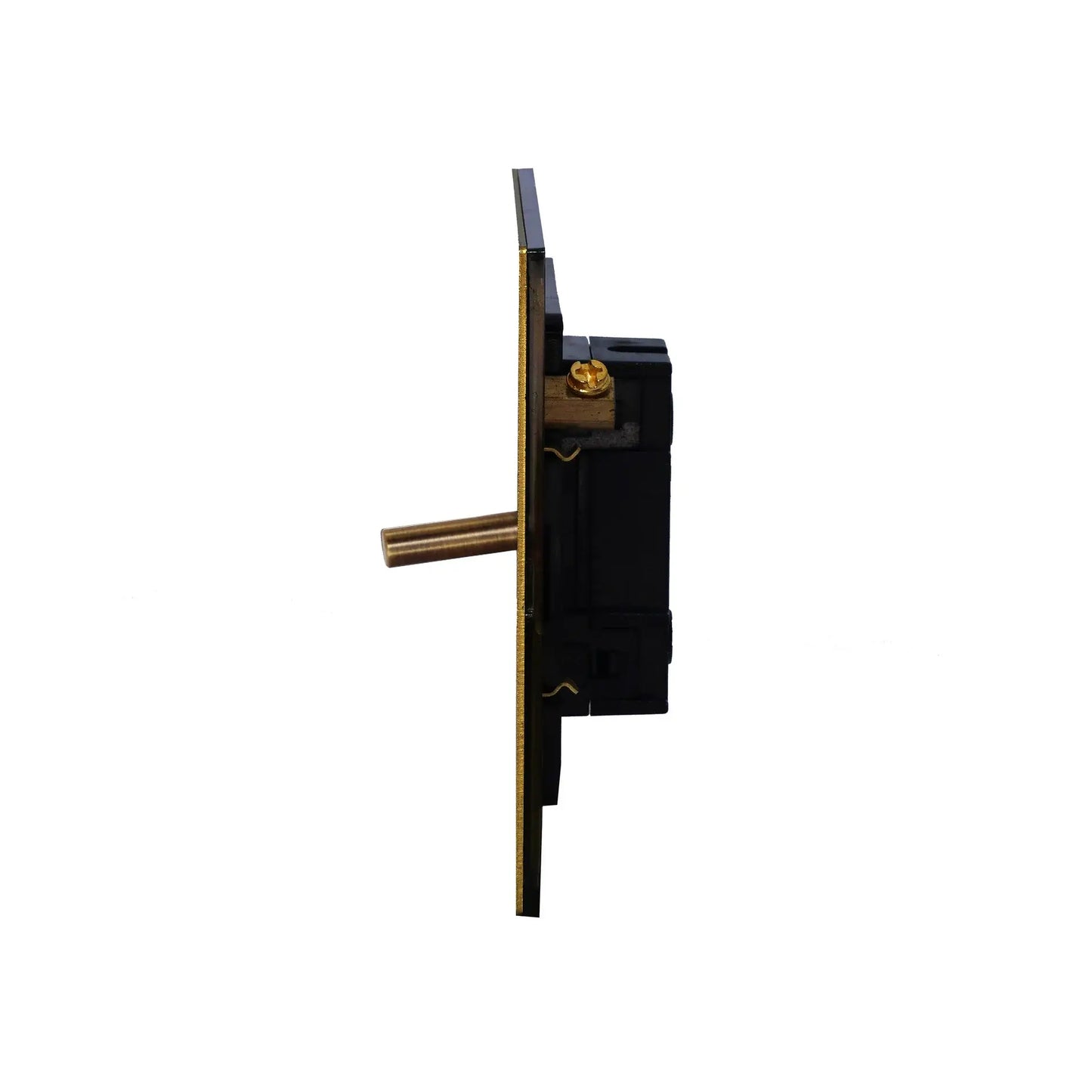 1 Gang 2 Way Switch – Plain Toggle – Stainless Steel / Copper