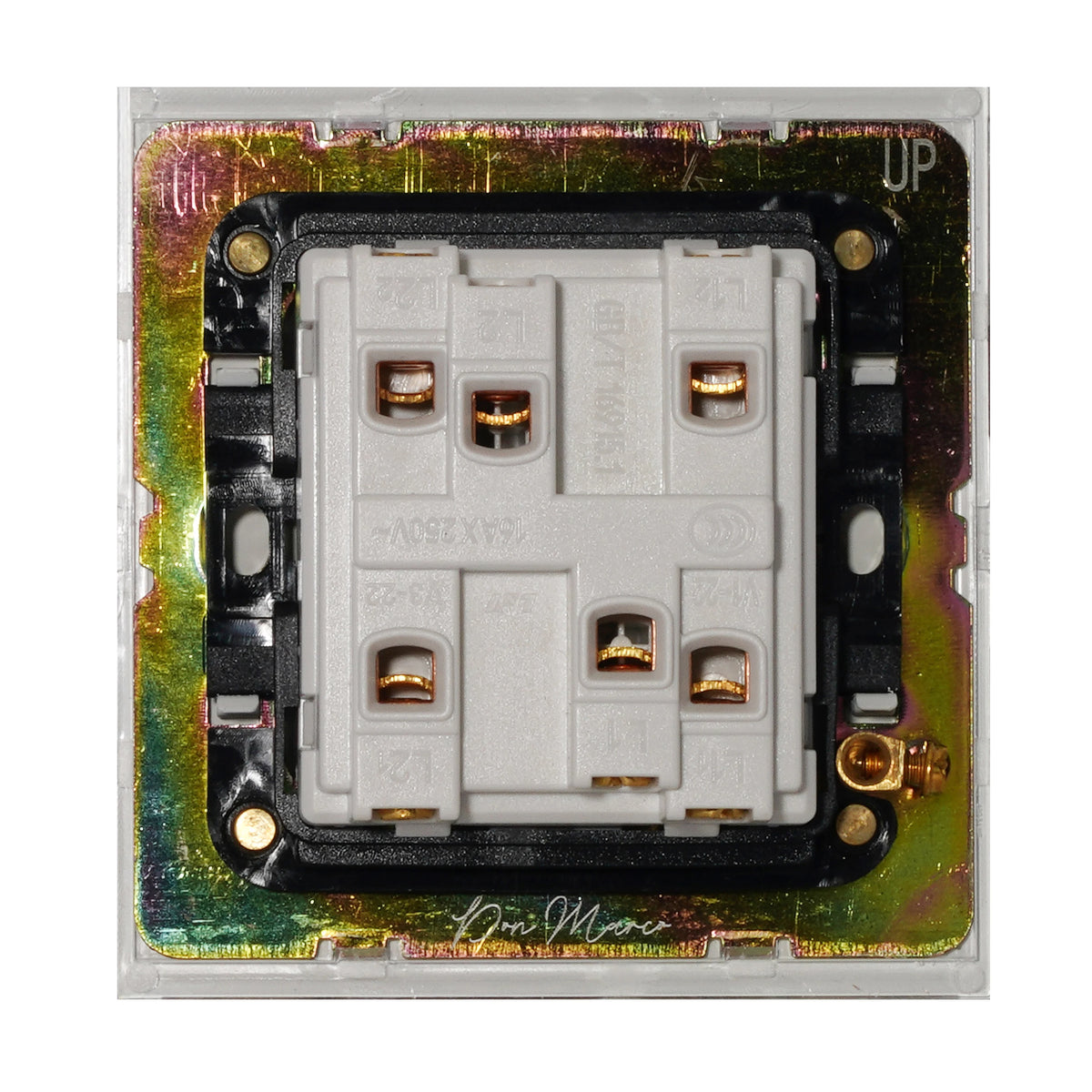 1 Gang Intermediate Switch – Knurled Toggle – Stainless Steel / Copper
