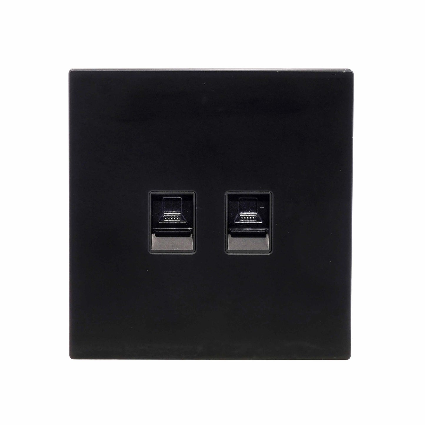 Double Computer Socket – (RJ45/CAT6) – Ultra Thin Plastic