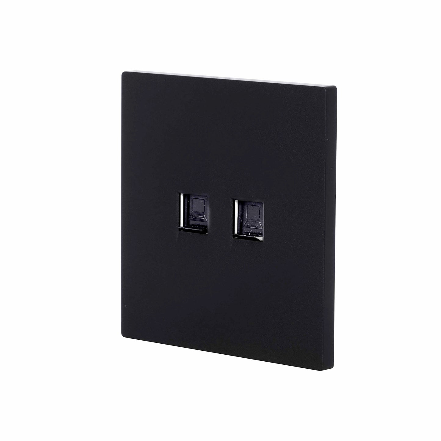Double Computer Socket – (RJ45/CAT6) – Ultra Thin Plastic